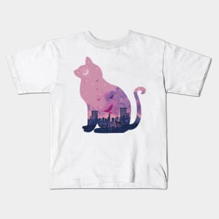 Pastel kitty Kids T-Shirt